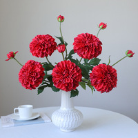 Künstliche Seiden-3D-Chrysanthemen Handgefertigte Blumen mit Natürlichem Aussehen Langlebige Innen- und Hochzeitsdekoration
