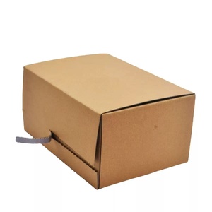 Boîte en carton kraft pour expédition, livraison de fleurs, cadeaux, chaussures, aliments, collations, emballage postal, stockage, avec bande détachable - Product Image 1