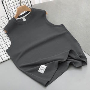 Waffle Débardeurs T-shirts sans manches Athletic Muscle Summer Beach <span class=keywords><strong>Hippie</strong></span> Shirts Workout Sleeveless Vest Top - Product Image 5