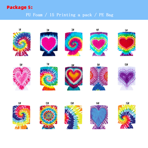 Wholesale Stock 3mm Pu Foam Multi Colours Custom Patterns <strong>Beer</strong> Can Cooler Koozies Cheapest Insulated Can Cooler Sleeve 330ml