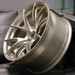 Cerchi Forgiati Personalizzati VS-5RS Frozen Gold, Ruote Leggere a Profilo Concavo Profondo per Tesla Model <span class=keywords><strong>3</strong></span>/Y/S, Corvette C6 C8 C7, BMW F80, Audi - Product Image 2