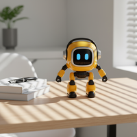 Robot con IA DeepSeek - Interacción de Voz Inteligente en 37 Idiomas, Mascota IA de Escritorio con ChatGPT, Regalo Tecnológico para Niños y Adultos