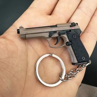 Modelo de Pistola de Juguete de Aleación M92 1:3, Llavero de Metal Desmontable y Exquisito, Aspecto Realista, Colección de Pistolas Falsas, Juguete Antiestrés, Regalos para Hombres Adultos