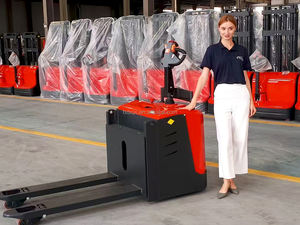 Bateria De Lítio 1500kg Caminhão De Paletes Elétrico Pequenos Caminhões Elétricos Mini Walkie Push Empilhadeira Portátil Veículo De Manuseio De Armazém - Product Image 6