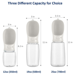 Bouteilles d'eau de voyage pour chien en acier inoxydable isolées, écologiques et étanches, avec gamelle intégrée et couvercle mignon en forme de patte – Modèles populaires 2026 (14/18/22 oz) - Product Image 2