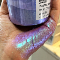 Poudre de pigment caméléon à effet chromatique, effet aurore, sirène irisée, pailletée