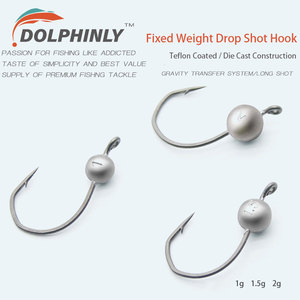 Anzuelo de Pesca de Competición Micro Lead Drop Shot, Cabeza de Jig Wacky de Pulgadas, Anzuelo de Plomo de Vástago Corto para Pesca de Lubina Negra con <span class=keywords><strong>Gusano</strong></span> Noodle - Product Image 2