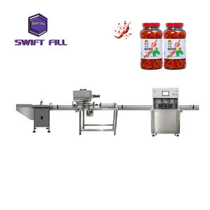 <span class=keywords><strong>เครื่อง</strong></span>บรรจุซอสพริกแบบลูกสูบประสิทธิภาพสูงสำหรับบรรจุขวดเครื่องดื่ม พร้อมระบบคัดแยกขวด กึ่งอัตโนมัติ ระบบปิดฝาสุญญากาศ - Product Image 1