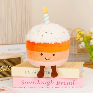Jc Pink Cake Bear <span class=keywords><strong>Latte</strong></span> Cake Peluche Super Douce, Poupée Réconfortante Anti-stress, Cadeau d'Anniversaire, Ornement Alimentaire - Product Image 3