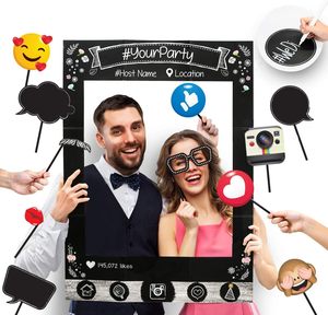 Panneaux en mousse PVC personnalisés 5 mm, impression UV double face, chapeaux, lunettes, enseignes, cartes, accessoires de photomaton amusants pour mariage, <span class=keywords><strong>anniversaire</strong></span>, selfie - Product Image 3