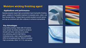 JQ335H <b>Liquid</b> Moisture Wicking Finishing Agent For Printing & dyeing Mill - Product Image 3