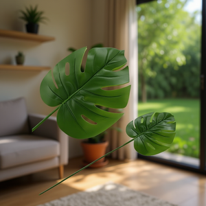 Monstera Leaves Artificial 12Pcs Greenery Decor Indoor Outdoor Plant - Product Image 3