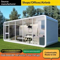 Module de bureau préfabriqué, Cabine Apple, Maison capsule en conteneur maritime préfabriqué, 40 pieds, Panneau sandwich en acier de luxe, Design moderne