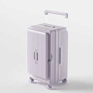 Valigia Personalizzata 2025 di Grande Capacità con Manico Largo e Ruote Girevoli, Leggera e Resistente in Materiale PC, Nuovo Bagaglio da Esportazione - Product Image 1