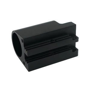 Base de Posicionamiento de Aluminio Negro para Mecanizado CNC Personalizado, Fresado de 5 Ejes, Repuesto para Motocicletas de Carreras, Prototipo - Product Image 3