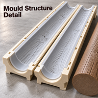 Moule de colonne décorative en bois Tietuo en résine et silicone PU C295-G3, épaisseur de paroi uniforme, par l'équipe de conception interne
