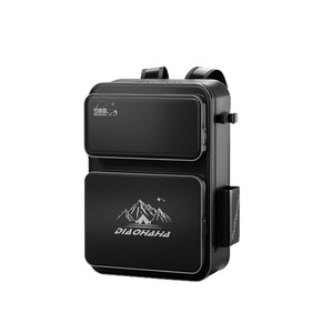 Mochila para aparejos de pesca Diaohaha, textura de fibra de carbono, correas internas de gran apertura, mochila multiusos - Product Image 2
