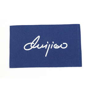 निजी कस्टम ब्रांड नाम लोगो ध्वज बुने हुए हम लेबल वाले कपड़ों के जूते बैग के लिए नरम मुद्रित देखभाल लेबल टैग किया - Product Image 4