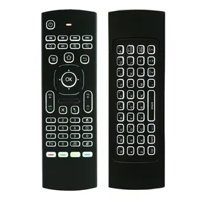 Factory of Backlit MX3-L Air fly mouse 2.4G wireless remote usb keyboard for android tv box