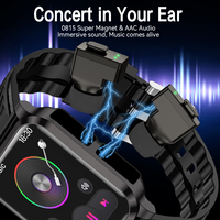 OEM 2025 tendance AIMB-Z20 Android bracelets intelligents écouteurs TWS 2-en-1 lecteur de musique chronographe fréquence cardiaque appareils portables
