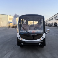 Bus de tourisme électrique luxueux noir Zhenda, navette de passagers somptueuse, meilleur prix à vendre