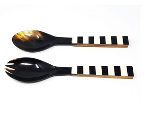 Ensemble de couverts en corne de conception artisanale, nouveau design, fabricant en gros, exportateur d'ensembles de couverts en corne au design élégant depuis l'Inde - Product Image 2