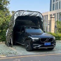 Abri de voiture pliable et verrouillable pour SUV, moderne, portable, avec structure en fer, imperméable, pour extérieur, auvent, abri de jardin
