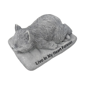 Statue <span class=keywords><strong>de</strong></span> chat en résine, ornement commémoratif pour animaux <span class=keywords><strong>de</strong></span> compagnie, pour la décoration du jardin - Product Image 5