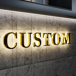 Lettres rétroéclairées à faible dégradation de l'ampoule, logo 3D commercial, enseigne numérique extérieure personnalisée pour salon de manucure, enseigne LED extérieure carrée - Product Image 1