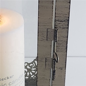 In vendita oro giardino lanterna di cerimonia nuziale decorativa ha condotto la candela lanterna lanterna in metallo per la decorazione domestica - Product Image 5