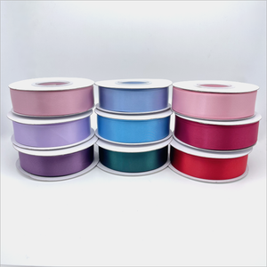 4 cm Đỏ đôi mặt polyester satin ruy băng cuộn 100 yard dệt vải cho hoa hồng mẫu rắn 1 1/<span class=keywords><strong>2</strong></span> inch - Product Image 3