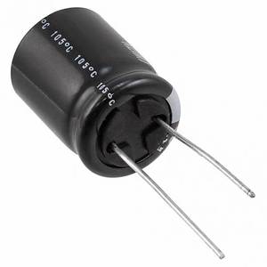 Condensadores Electrolíticos de Aluminio Originales UKL0J102MPD, 1000uF ±20% 6.3V, Montaje a través de Orificio - Product Image 1