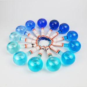 Productos más vendidos, productos de belleza al por mayor, masajeador para el cuidado de la piel, rodillo facial azul, globos de hielo mágicos - Product Image 1
