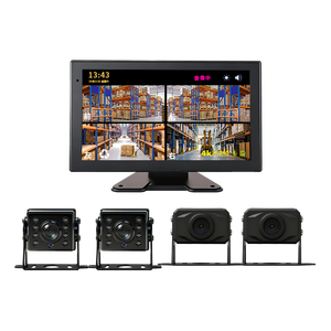 Monitor de Cámara CCTV Inteligente con IA y Visión Nocturna AHD de 10 Pulgadas y 4 Canales para Seguridad en Obras de Construcción, Camiones y Topadoras - Product Image 2