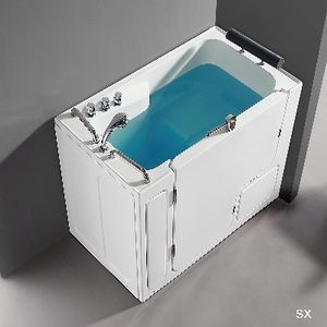 Bañera Modelo Leda de 132 cm de Largo, Versión de Pared Central para Personas Mayores - Product Image 1