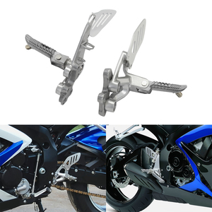 Reposapiés y soporte para motocicleta SUZUKI, estriberas delanteras de Motor de XF-026, para SUZUKI GSXR 600, <span class=keywords><strong>750</strong></span>, 2006-2010 - Product Image 6