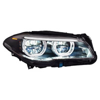 Ensemble de phares LED pour BMW Série 5 F10 F18 2010-2017, yeux d'ange LED, feux de jour LED, clignotants dynamiques