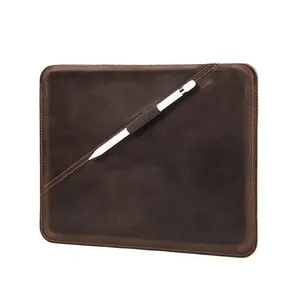 Leather Tablet Carrying Bag Cover Protective Tablet Sleeve Case for iPad Pro 12.9 Compatible with Apple Pencil Slot