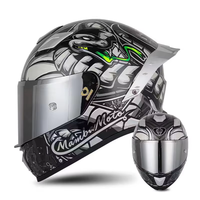 Nouveau casque de moto à visière unique intégral avec réduction du bruit pour hommes et femmes