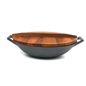Woks Tradicionais de Ferro Fundido Antiaderente para Cozinha Grande e Indução - Product Image 3