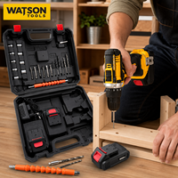 Kit de perceuse-visseuse sans fil avec étui de transport pour l'assemblage de meubles et les travaux de bricolage
