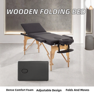 Table de massage pliable en bois moderne avec éponge haute densité - Portable pour usage commercial - Product Image 2