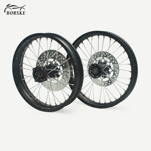Ensembles de jantes de moto tout-terrain de <span class=keywords><strong>17</strong></span> <span class=keywords><strong>pouces</strong></span> en alliage d'aluminium, roues à rayons <span class=keywords><strong>avant</strong></span> et arrière - Product Image 2