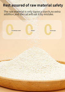 키티 고양이 쓰레기 모래 뭉치는 카사바 소나무 천연 두부 벤토나이트 고양이 쓰레기 유동성 제올라이트 지속 가능 - Product Image 5