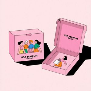 Ensemble cadeau de vêtements pour enfants de luxe haut de gamme, boîte rigide pour bébé personnalisée avec poignée, laminage mat, matériaux recyclés - Product Image 3