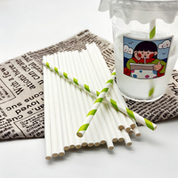 Pailles en papier biodégradables de qualité alimentaire, logo personnalisé imprimé, pailles jetables en papier pour café, restaurant, mariage, fête
