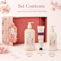 Coffret de Soins Corporels OEM ODM 3 pièces Thaw of Snow Fougère : Crème Mains 75g, Gel Douche 360g, Lotion 250g – Coffret Cadeau Parfumé de Luxe – Vente en Gros