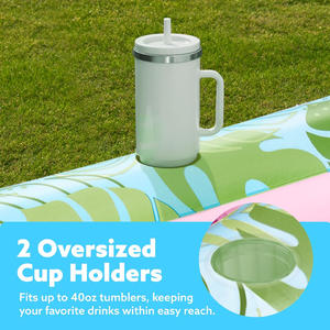 Piscina abbronzante gonfiabile pontone barca per adulti con cuscino, piscina gonfiabile lettino, crema solare vasca da bagno galleggiante lettino abbronzante - Product Image 5