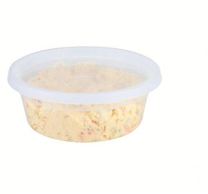Recipiente apto para microondas con tapa a juego, transparente, pequeño, práctico, vaso tipo deli de 08 oz, vajilla de plástico - Product Image 3