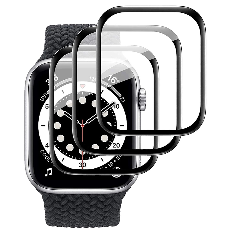 3d Защитная пленка для экрана из закаленного стекла для Apple Watch 7 защитная пленка для экрана 41 мм 45 мм